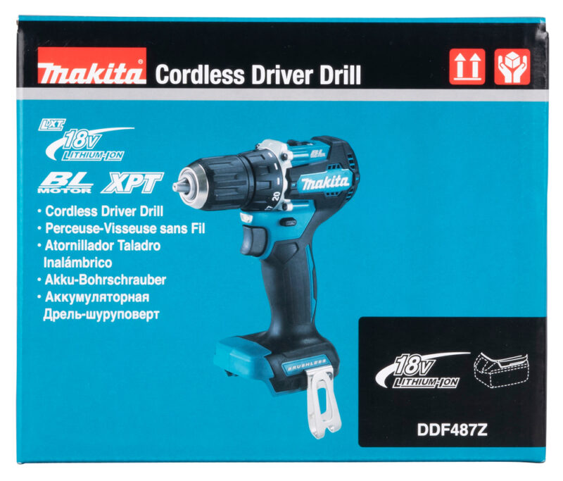 Бесщеточная аккумуляторная дрель-шуруповерт Makita XPT 18В, бак и зу DDF487Z
