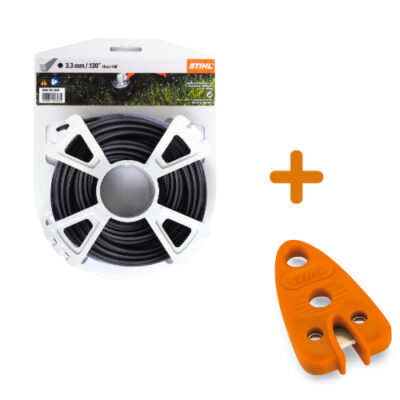 Струна 3,3 мм х 40 м STIHL квадрат. сечение чёрный + Шнайдер
