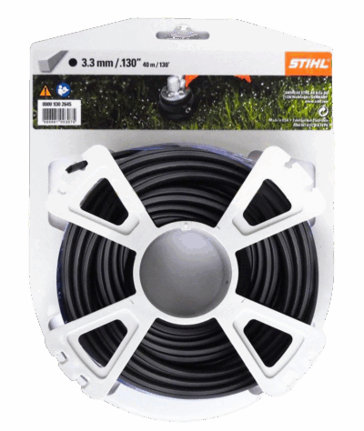 Струна 3,3 мм х 40 м STIHL квадрат. сечение чёрный + Шнайдер