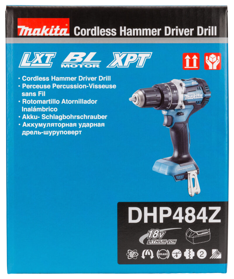 Аккумуляторная ударная дрель-шуруповерт Makita DHP484Z