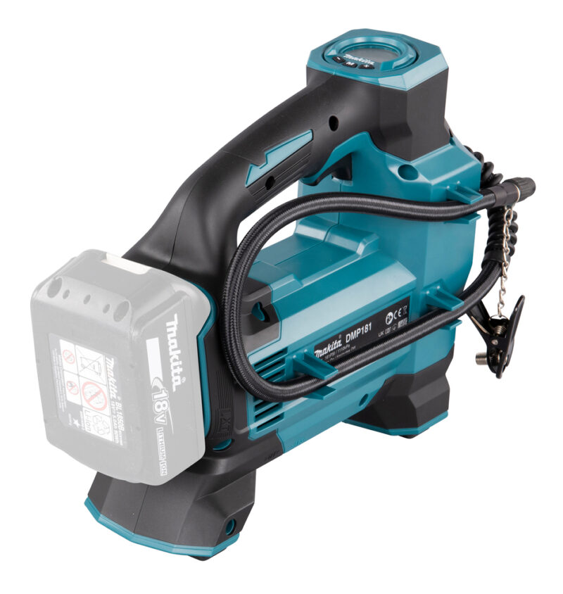 Автомобильный аккумуляторный насос Makita LXT 18В, 11.1 бар, 3 скорости, 22/11/7 л/мин, XPT, 4 насадки, без аккум. и з/у DMP181Z