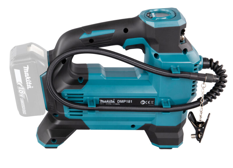 Автомобильный аккумуляторный насос Makita LXT 18В, 11.1 бар, 3 скорости, 22/11/7 л/мин, XPT, 4 насадки, без аккум. и з/у DMP181Z